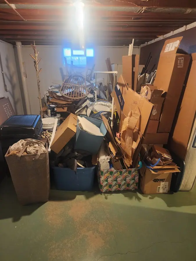 Roll-off dumpster container at job site for Construction Dumpster Rental in Old Stine